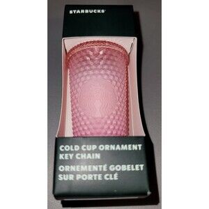 STARBUCKS Keychain WaxBerry Blush Pink - BRAND NEW IN BOX - Winter 2022